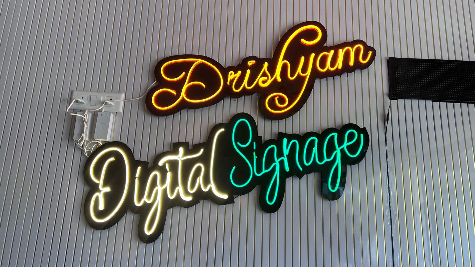 Night City Signage